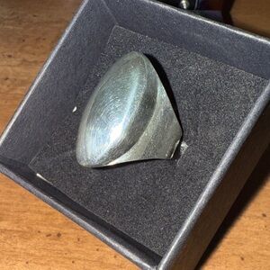 Sterling Silver Oval Dome Ring 925